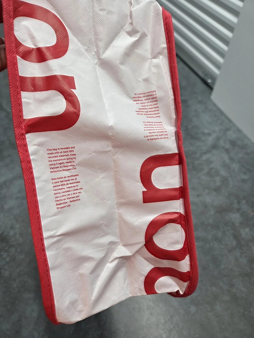 lululemon athletica Qty 2 Reusable Bags - Lunch & Shopping